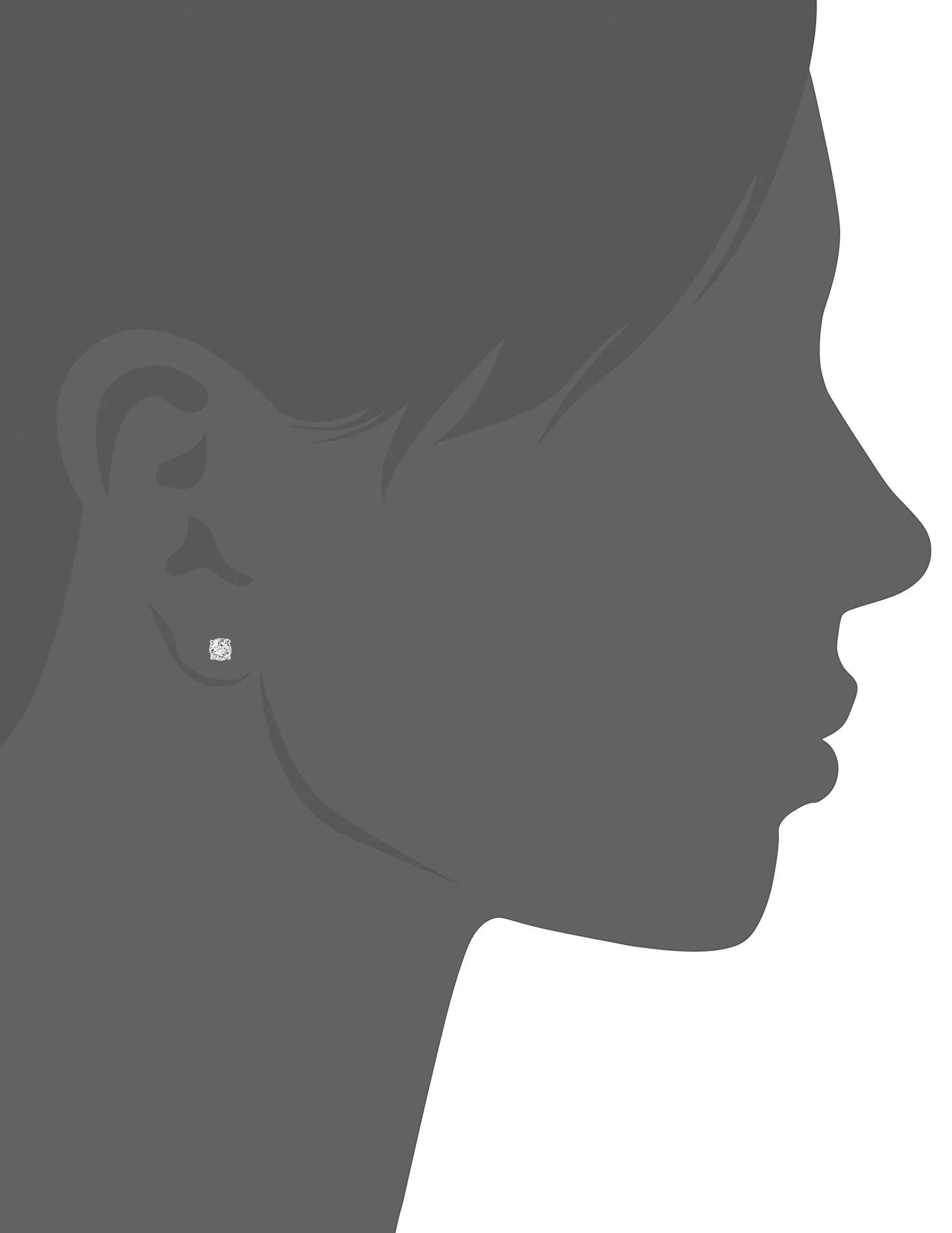 1/2 cttw SI2-I1 Clarity Certified Diamond Stud Earrings 14K White or Yellow Gold Round with Screw Backs