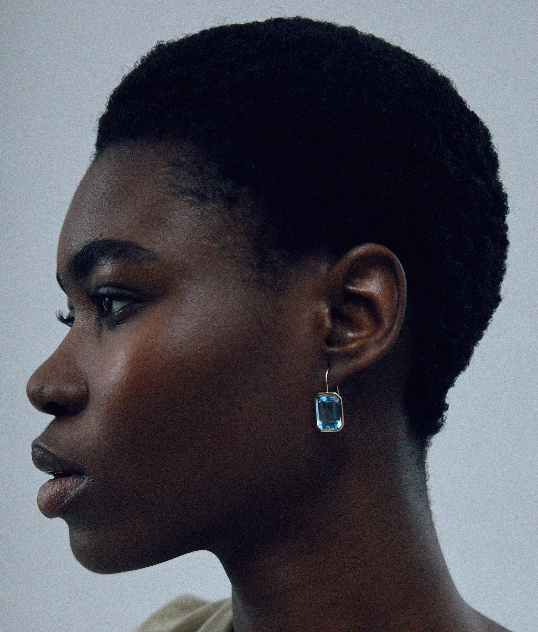 14k Gold Aria Earrings in Sky Blue Topaz