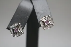 14K White Gold Diamond Fancy Drop Earrings (0.24 CTW)