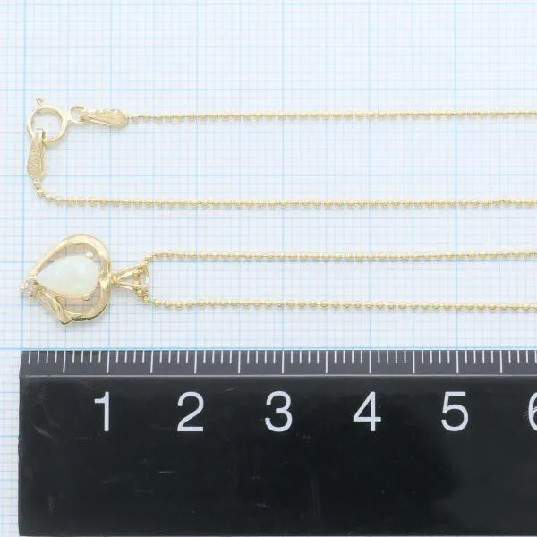 14K Yellow Gold Opal Necklace