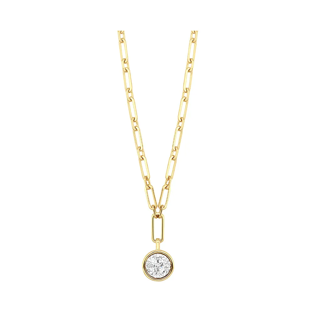 14Kt Yellow Gold Diamond 1/3Ctw Necklace