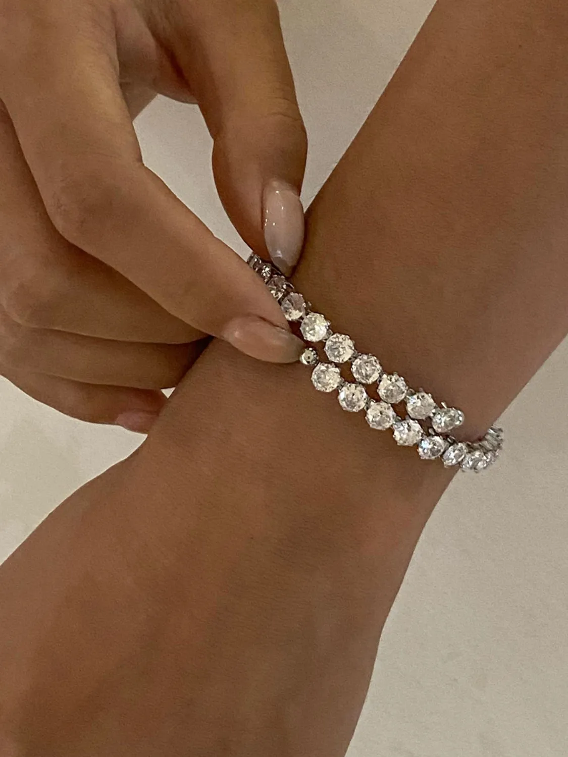 18K Gold Plated Stainless Steel Inlaid Zircon Bracelet