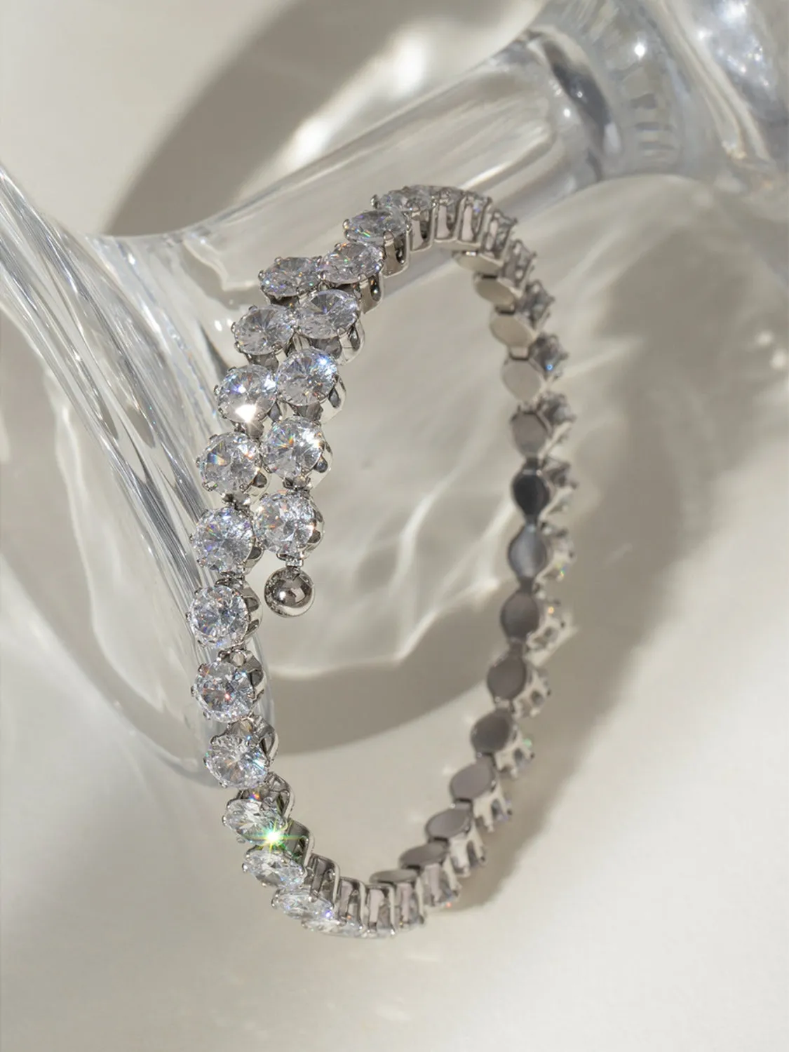 18K Gold Plated Stainless Steel Inlaid Zircon Bracelet