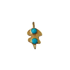 925 Gold Vermeil Turquoise Charms