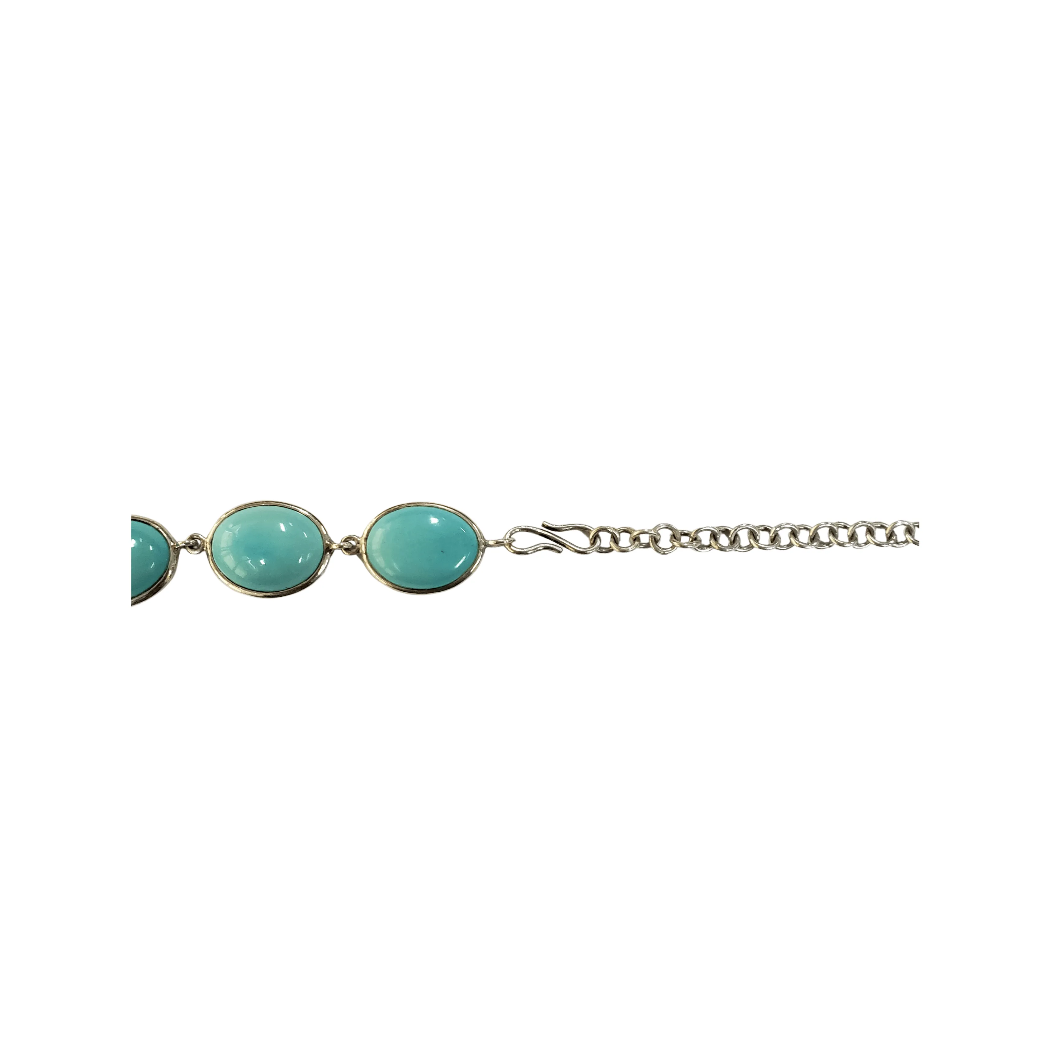925 Silver Turquoise Chain Necklace