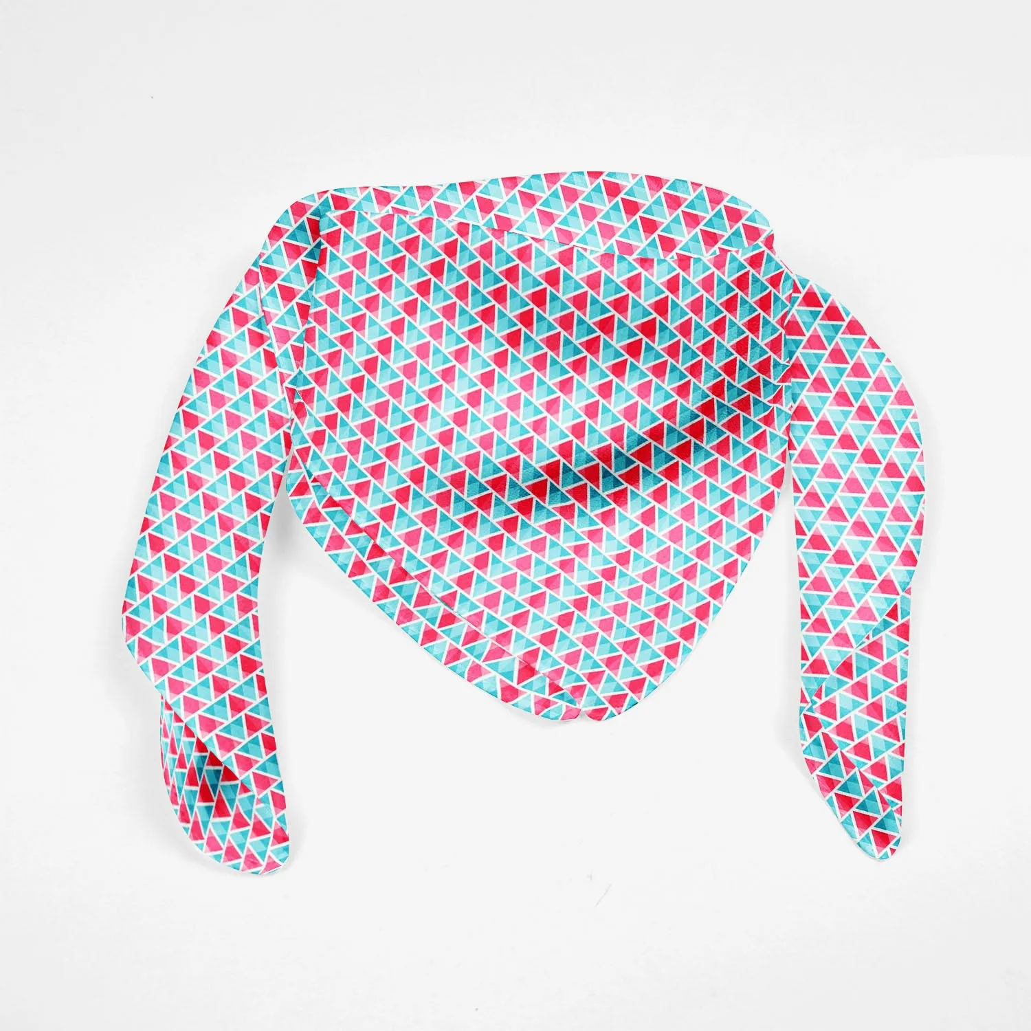 Abstract Triangles Printed Scarf | Neckwear Balaclava | Girls & Women | Soft Poly Fabric