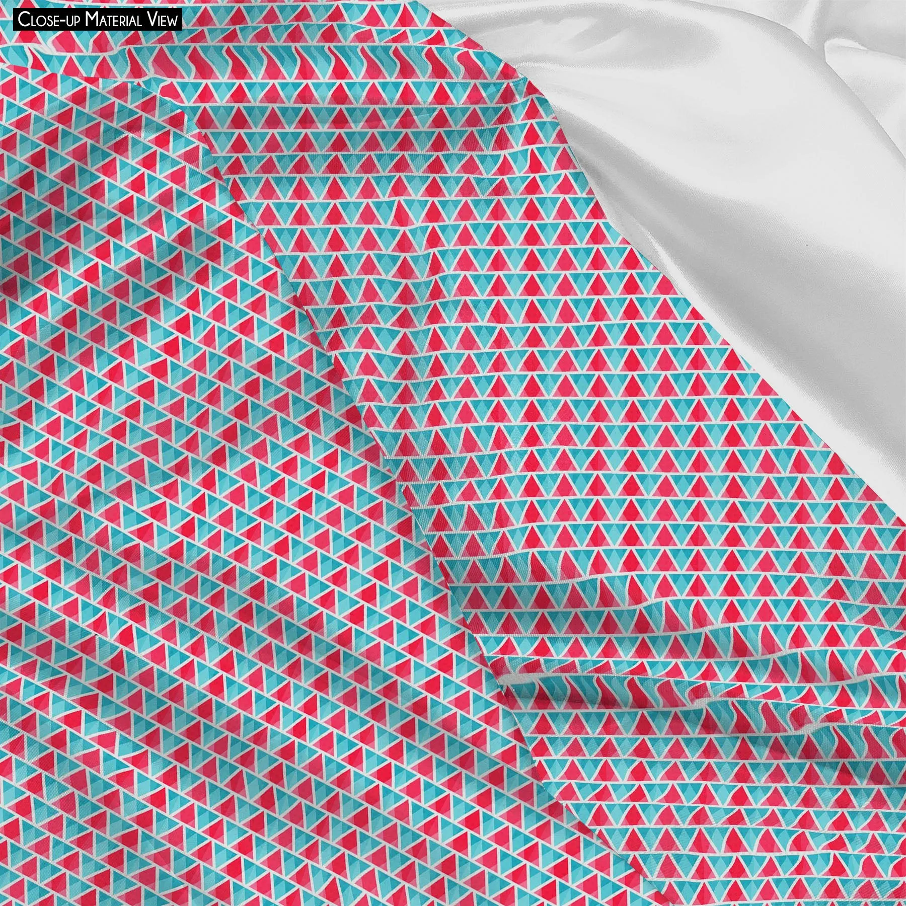 Abstract Triangles Printed Scarf | Neckwear Balaclava | Girls & Women | Soft Poly Fabric