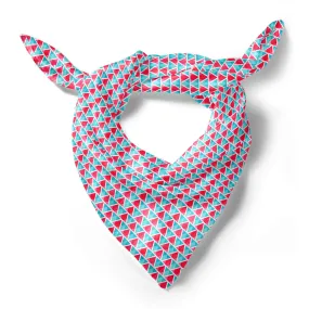 Abstract Triangles Printed Scarf | Neckwear Balaclava | Girls & Women | Soft Poly Fabric