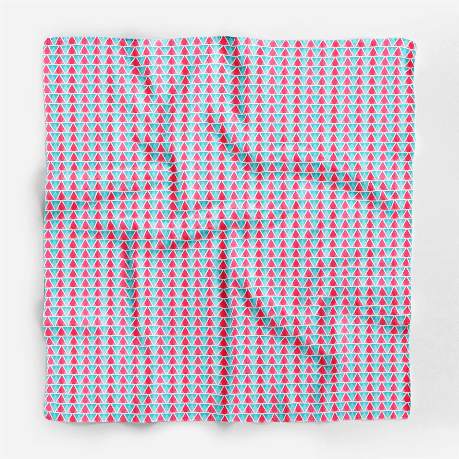 Abstract Triangles Printed Scarf | Neckwear Balaclava | Girls & Women | Soft Poly Fabric