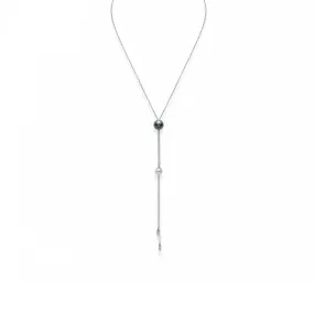 Akoya And Black South Sea Pearl Diamond Necklace