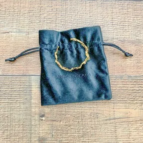 Amber Sceats Gold Cuff Bracelet In Bag- 24k gold plated