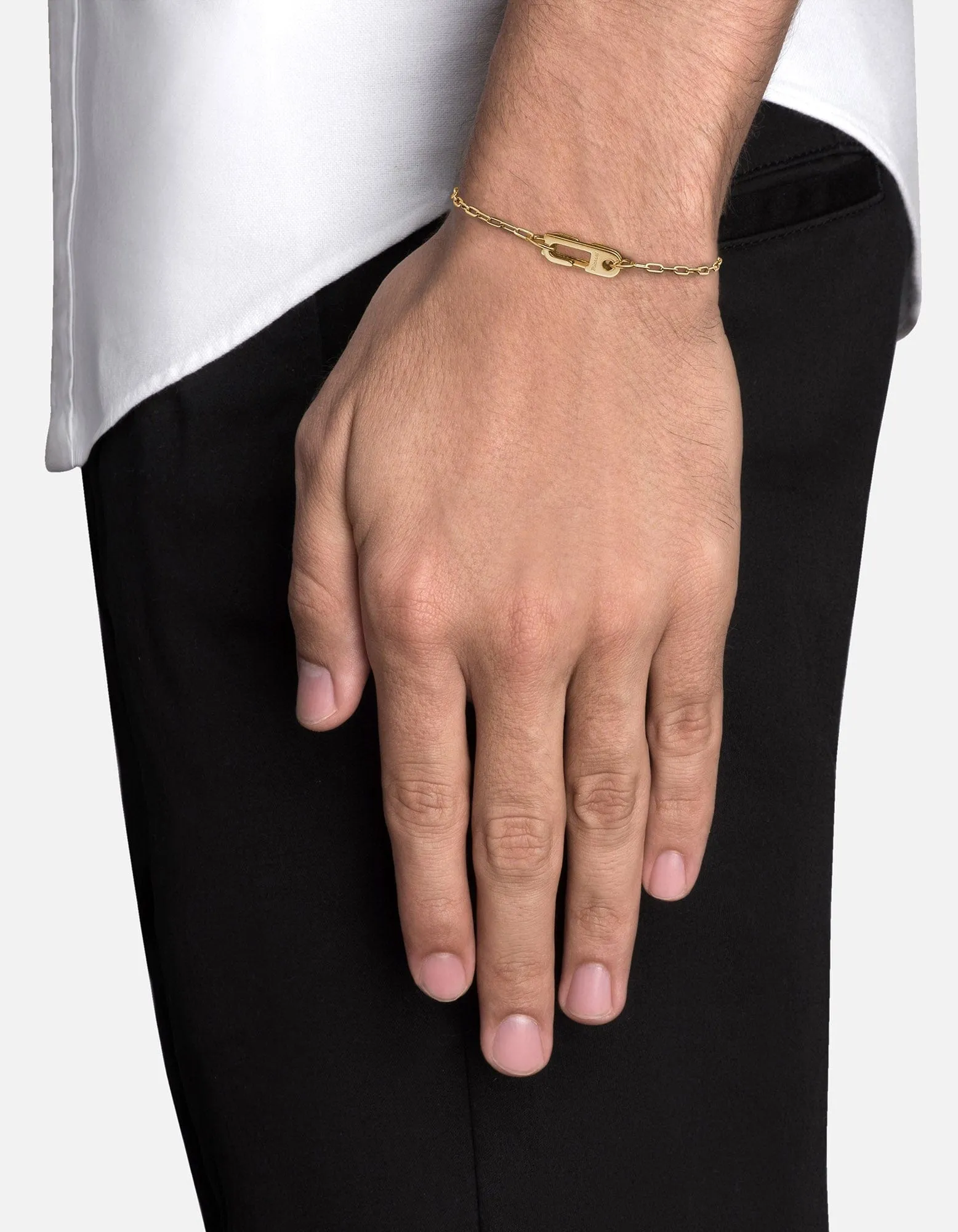 Annex Volt Link Bracelet, Gold Vermeil