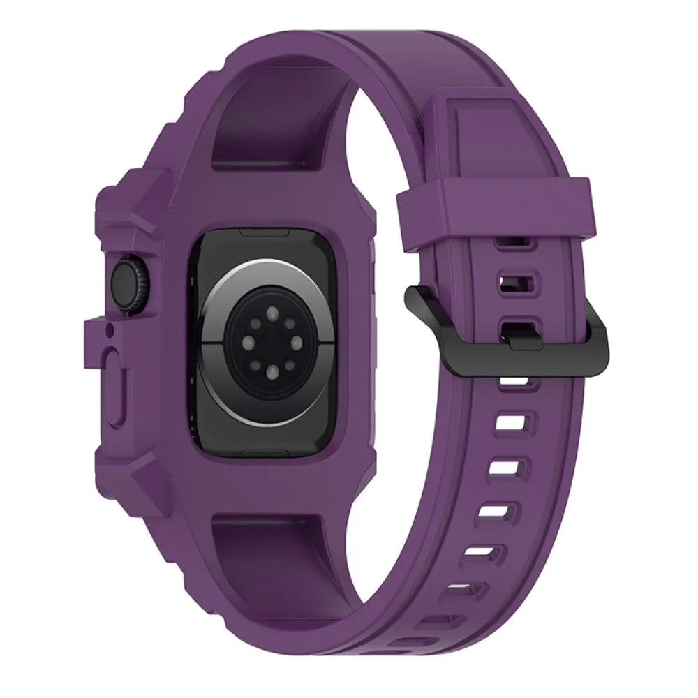 Apple Watch (41mm) cool silicone watch strap with cover - Purple