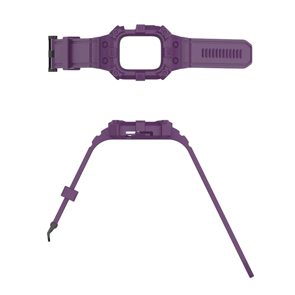 Apple Watch (41mm) cool silicone watch strap with cover - Purple