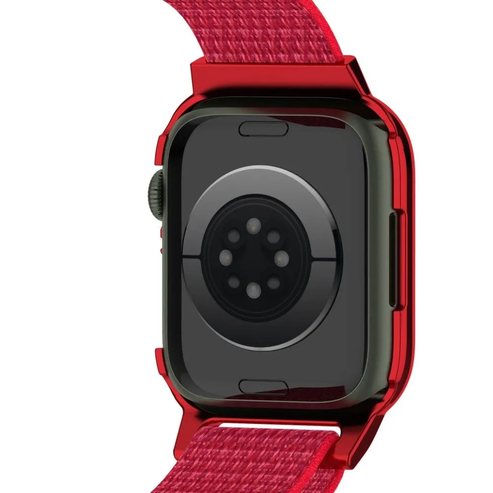 Apple Watch (45mm) nylon watch strap   tempered glass - Rainbow