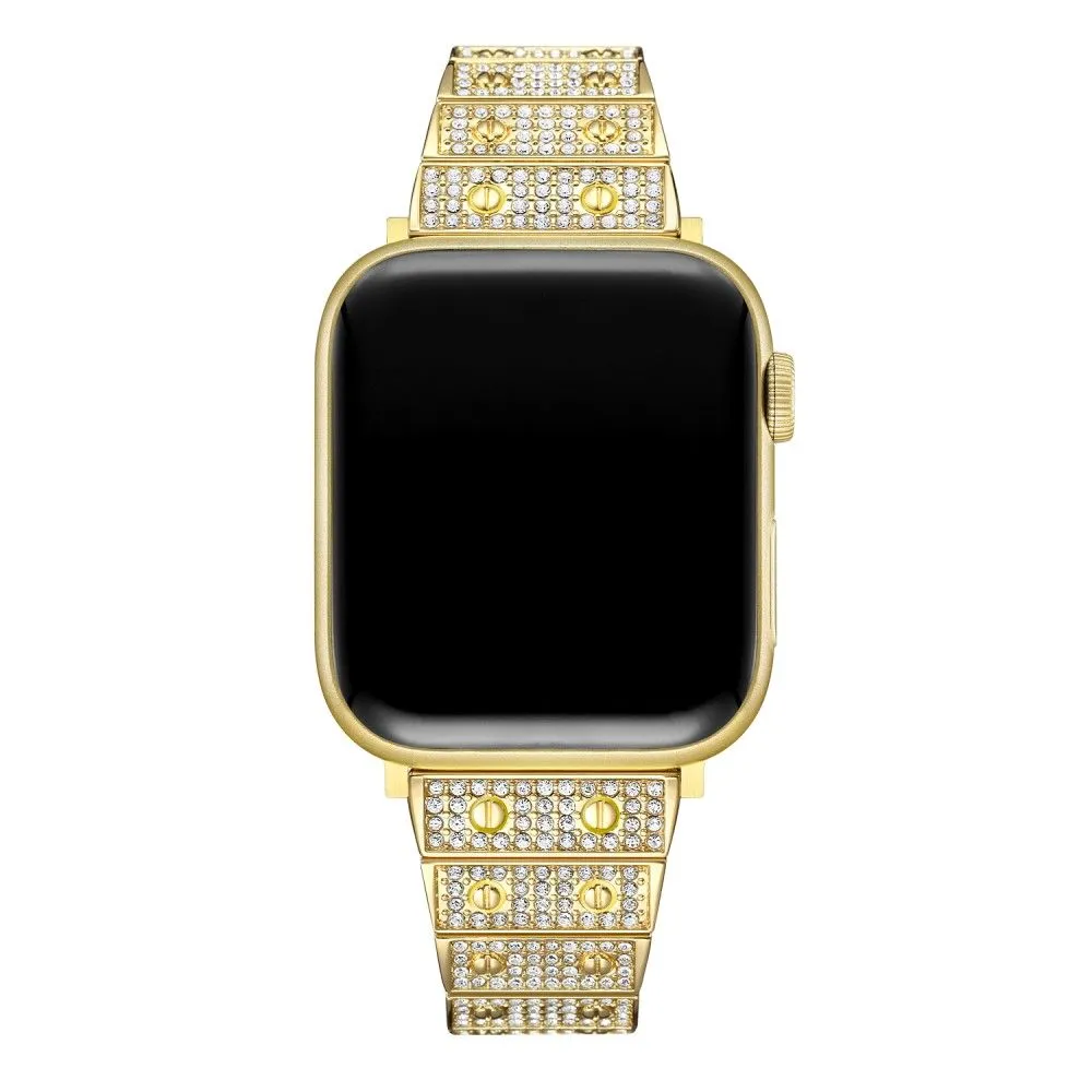 Apple Watch (45mm) rhinestone décor watch strap - Gold