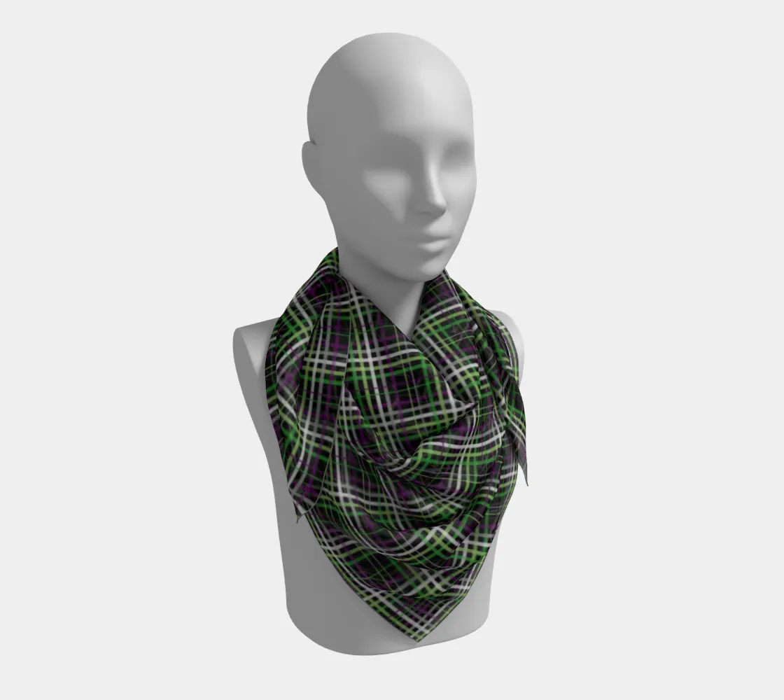 Aroace - V6 Plaid  Square Scarf