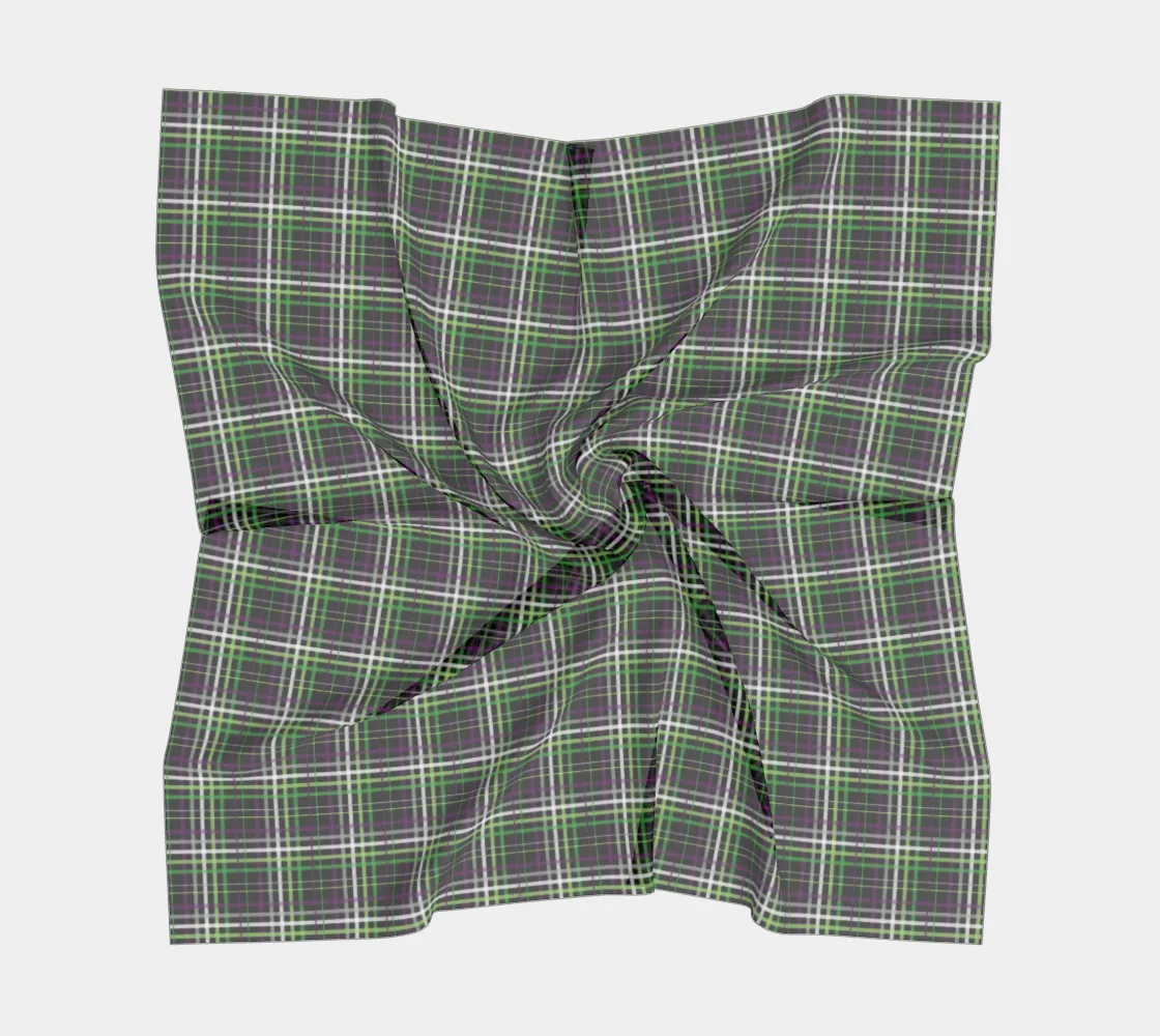 Aroace - V6 Plaid  Square Scarf