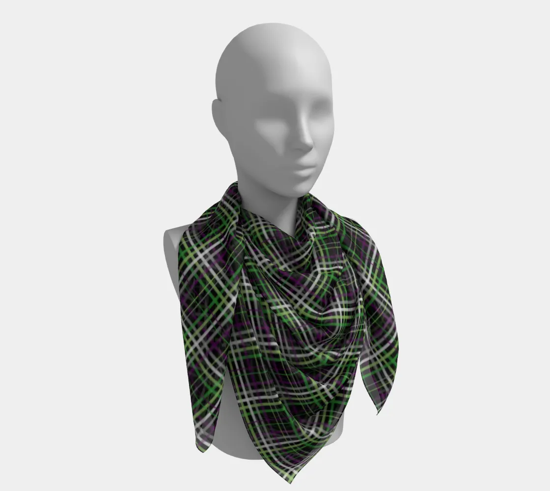 Aroace - V6 Plaid  Square Scarf