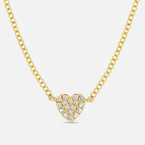 Baby Diamond Heart Necklace