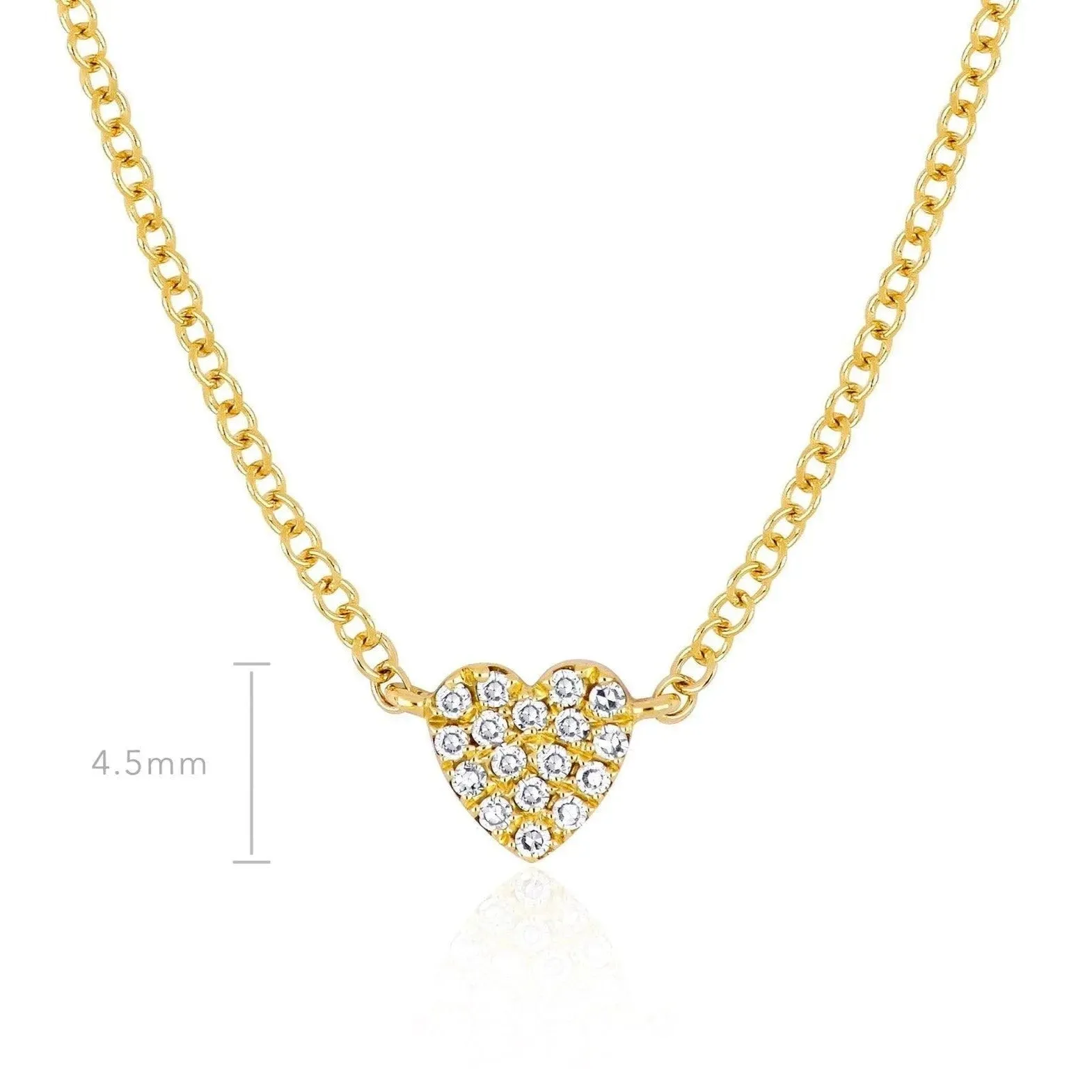 Baby Diamond Heart Necklace