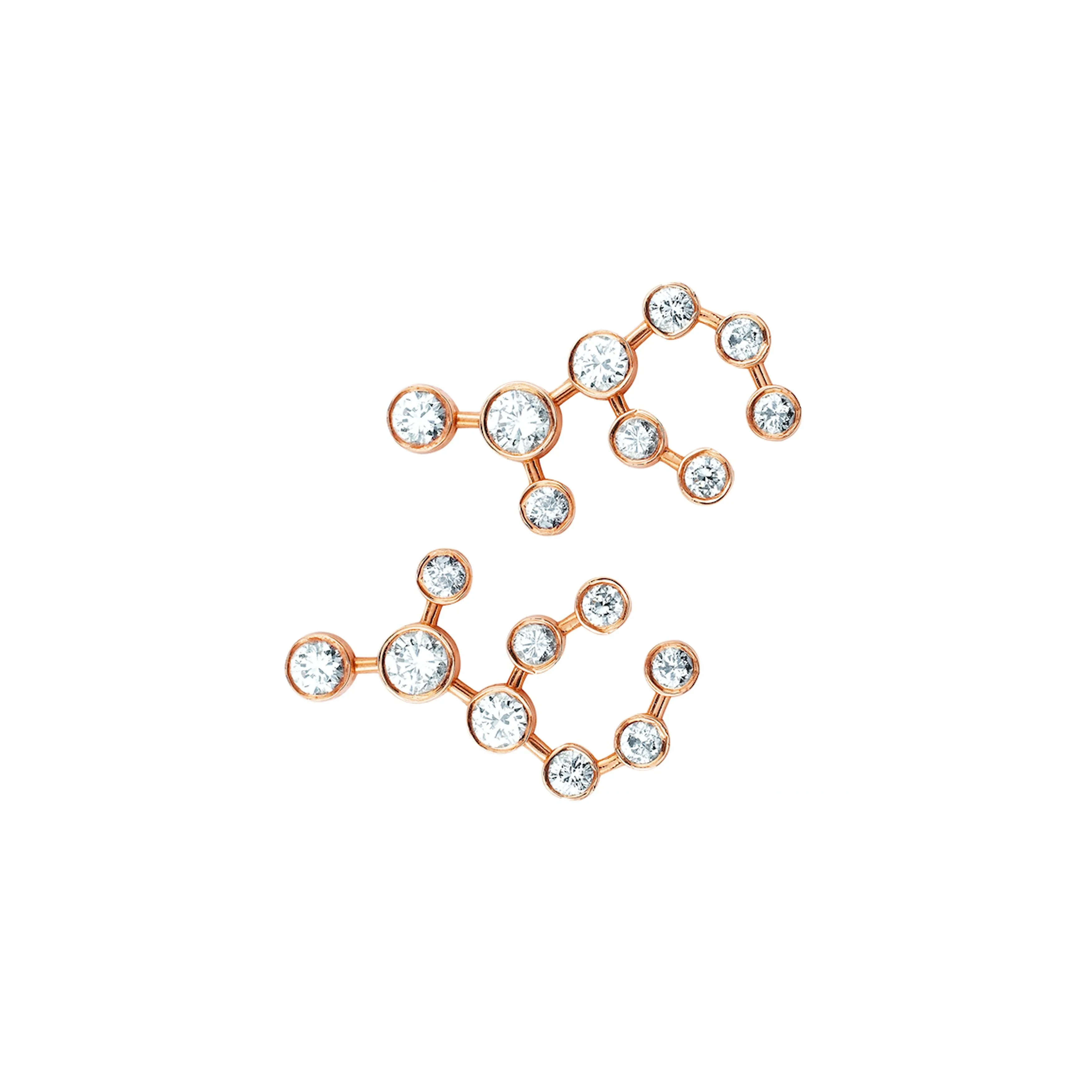 Baby Virgo Diamond Constellation Studs