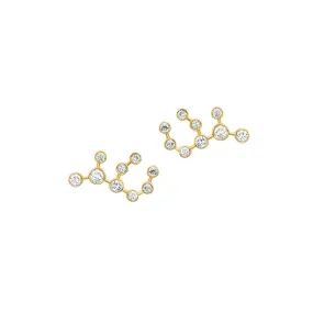 Baby Virgo Diamond Constellation Studs