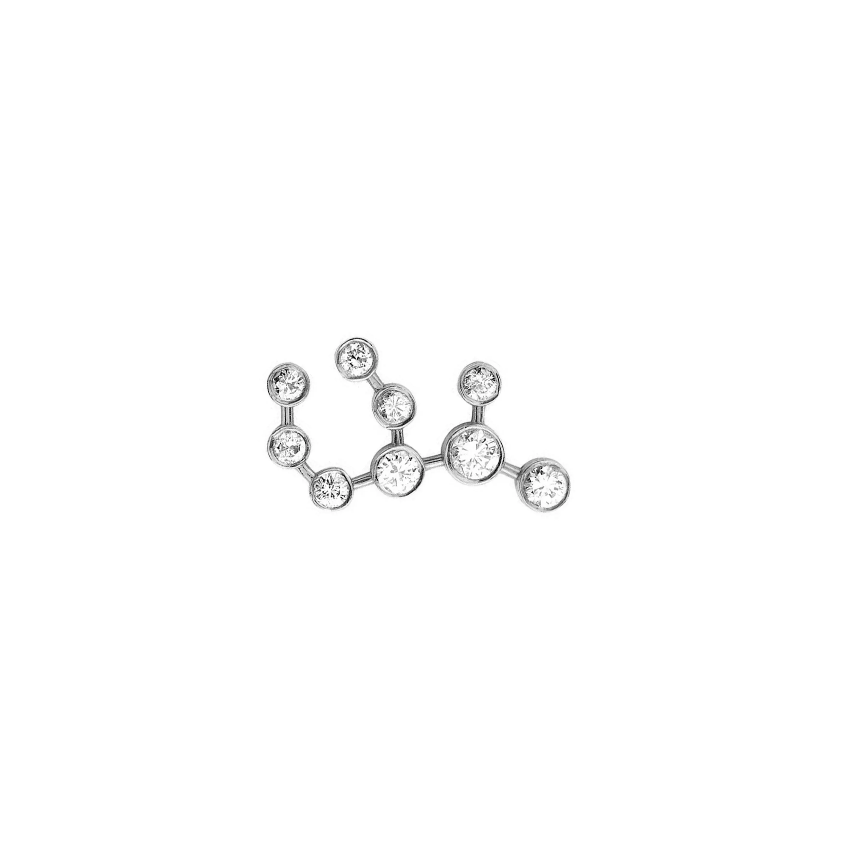 Baby Virgo Diamond Constellation Studs