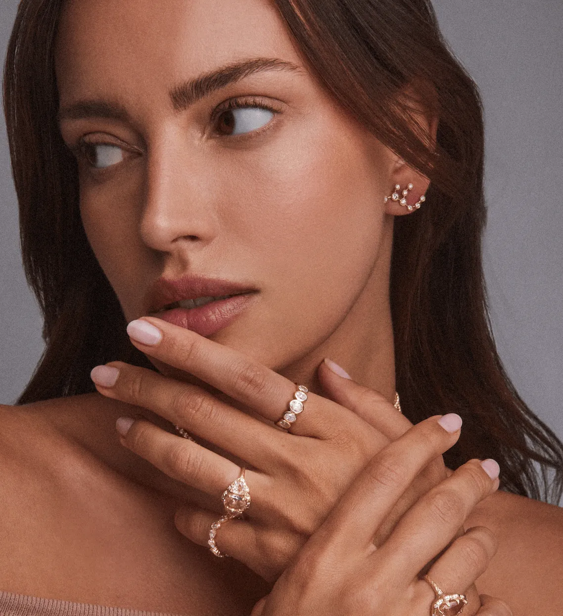 Baby Virgo Diamond Constellation Studs