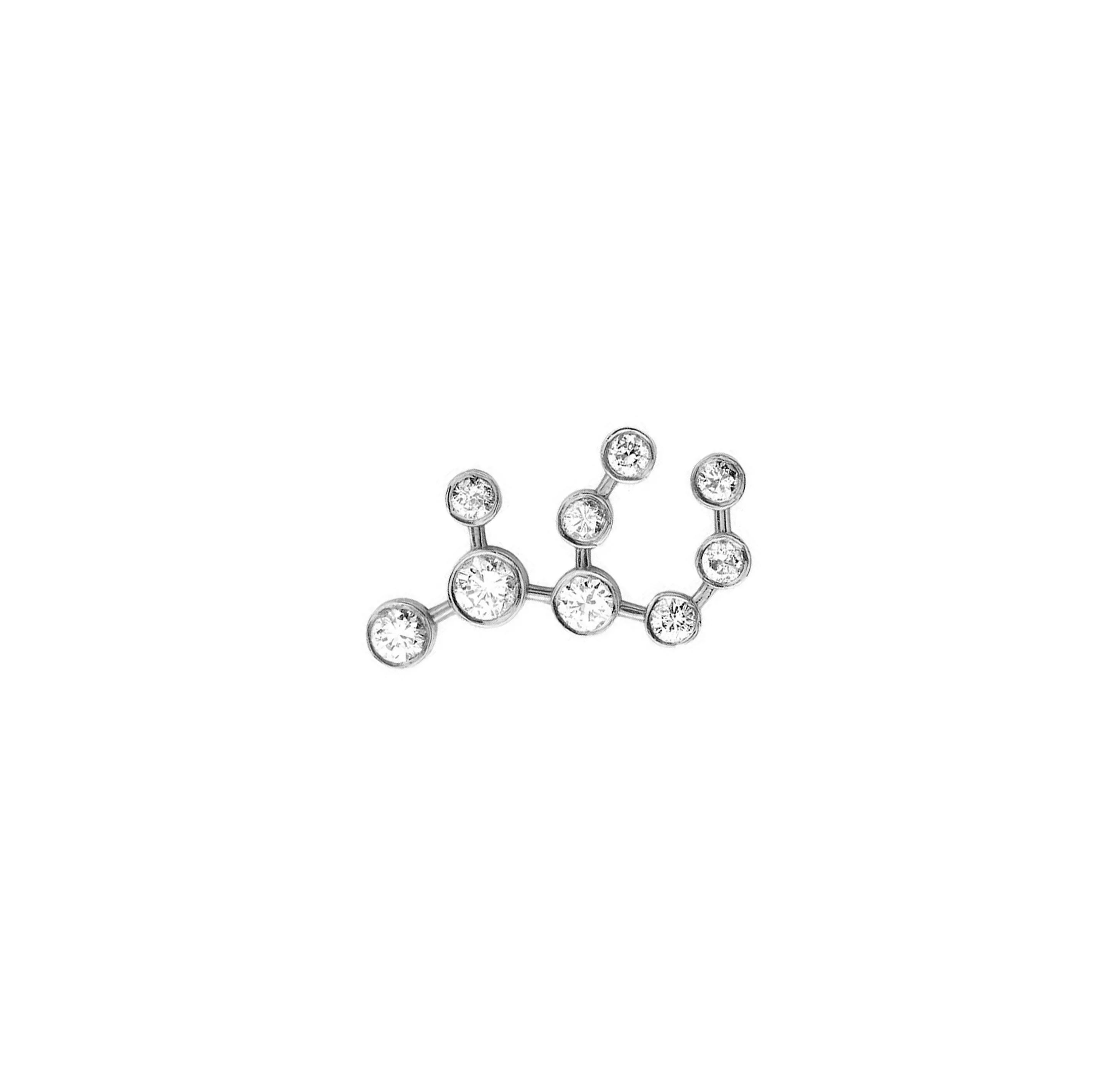 Baby Virgo Diamond Constellation Studs