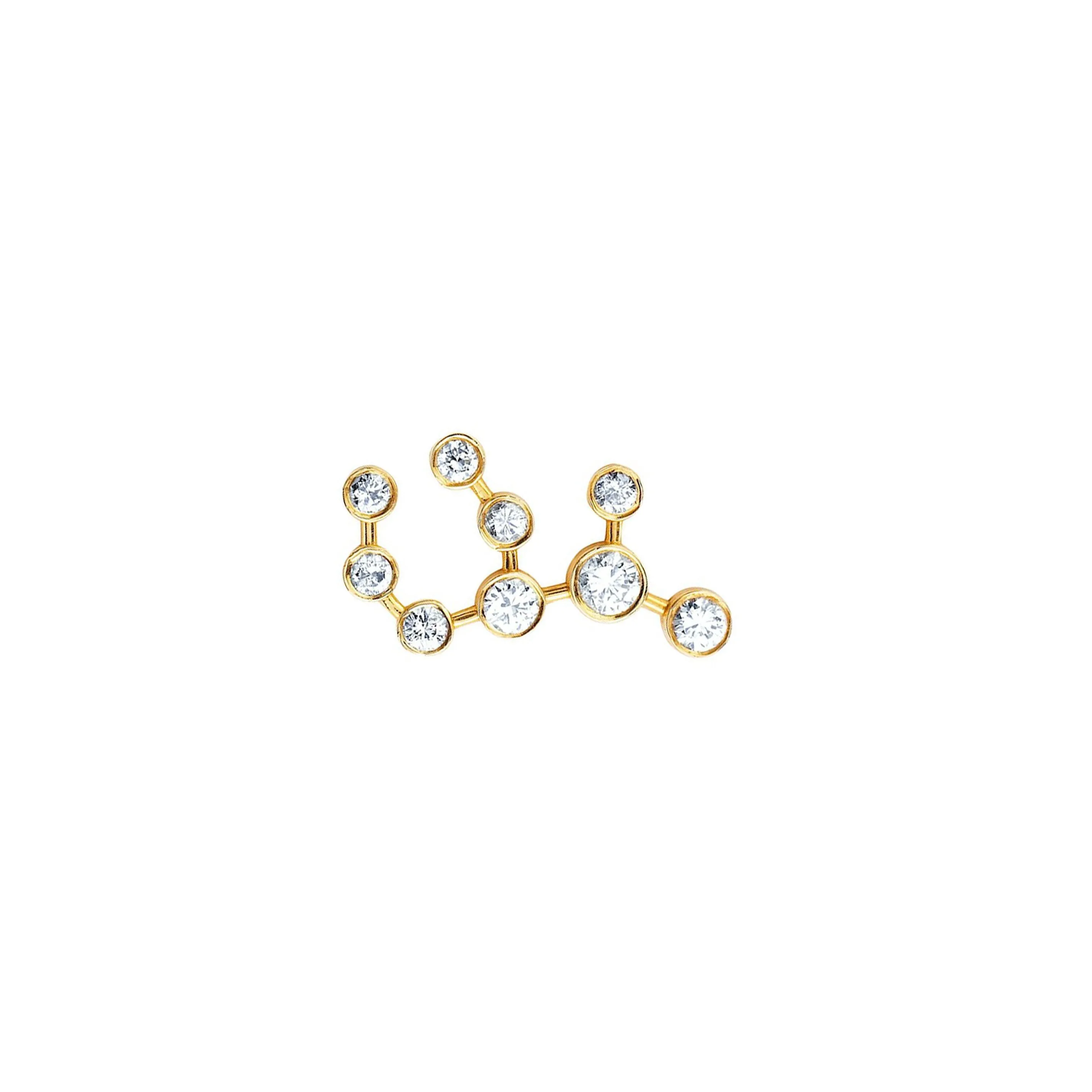 Baby Virgo Diamond Constellation Studs