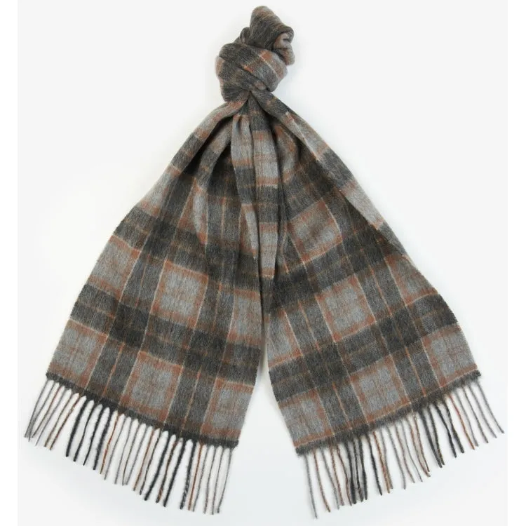 Barbour Tartan Scarf and Glove Gift Set - Greystone
