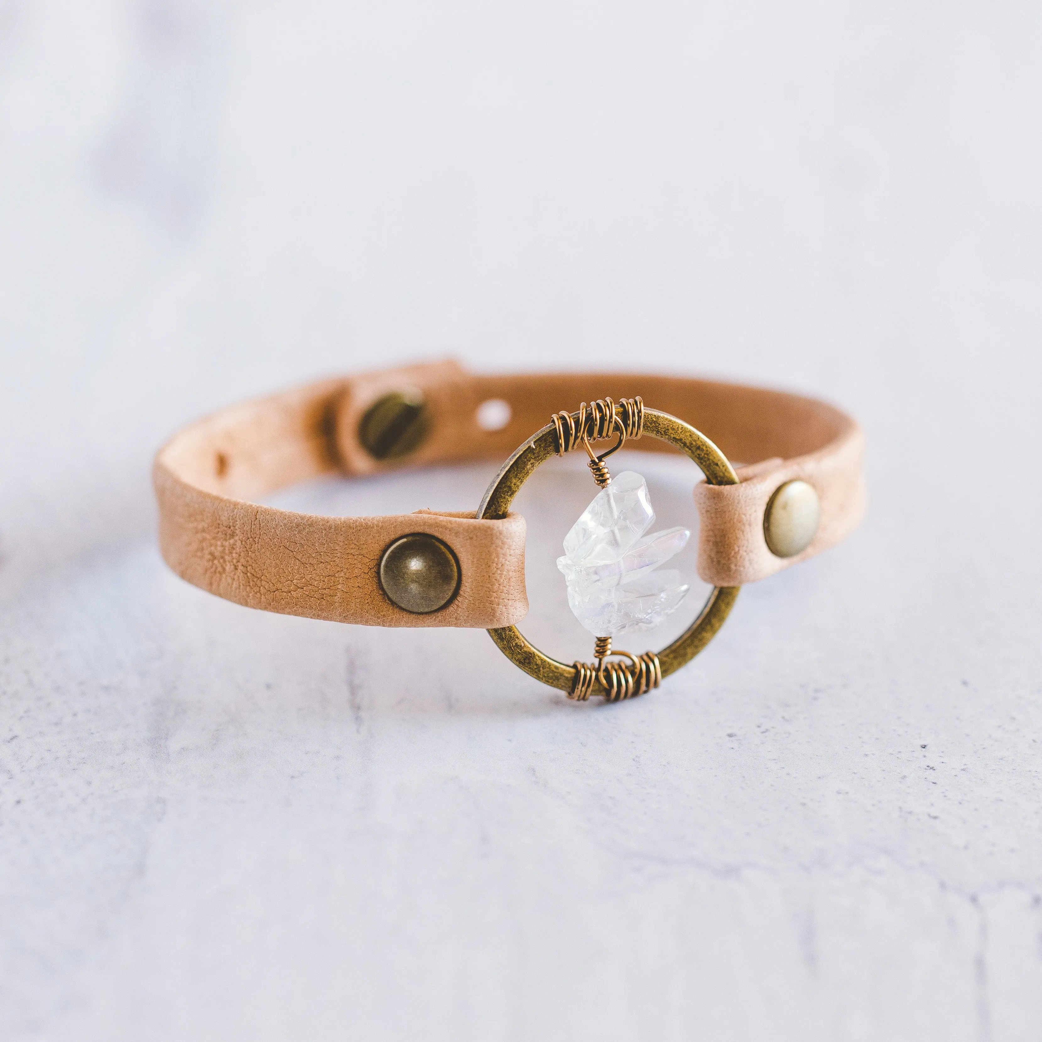 Be the Light Bracelet - Antique Brass