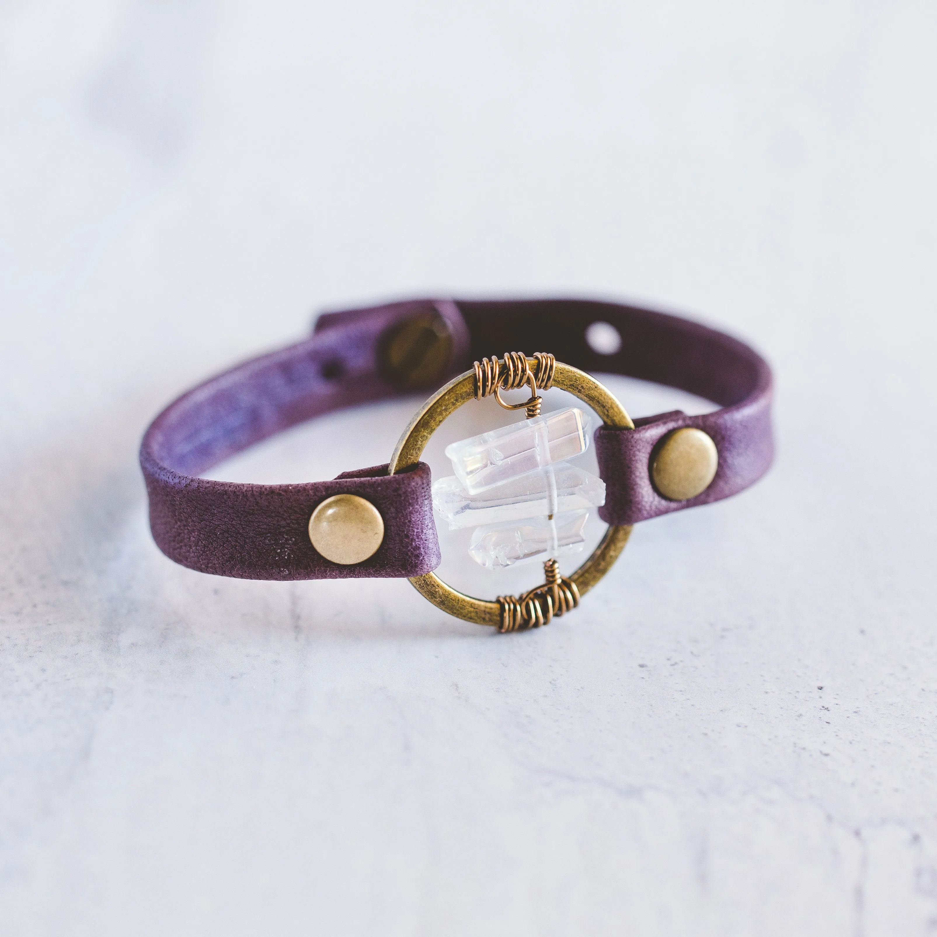 Be the Light Bracelet - Antique Brass