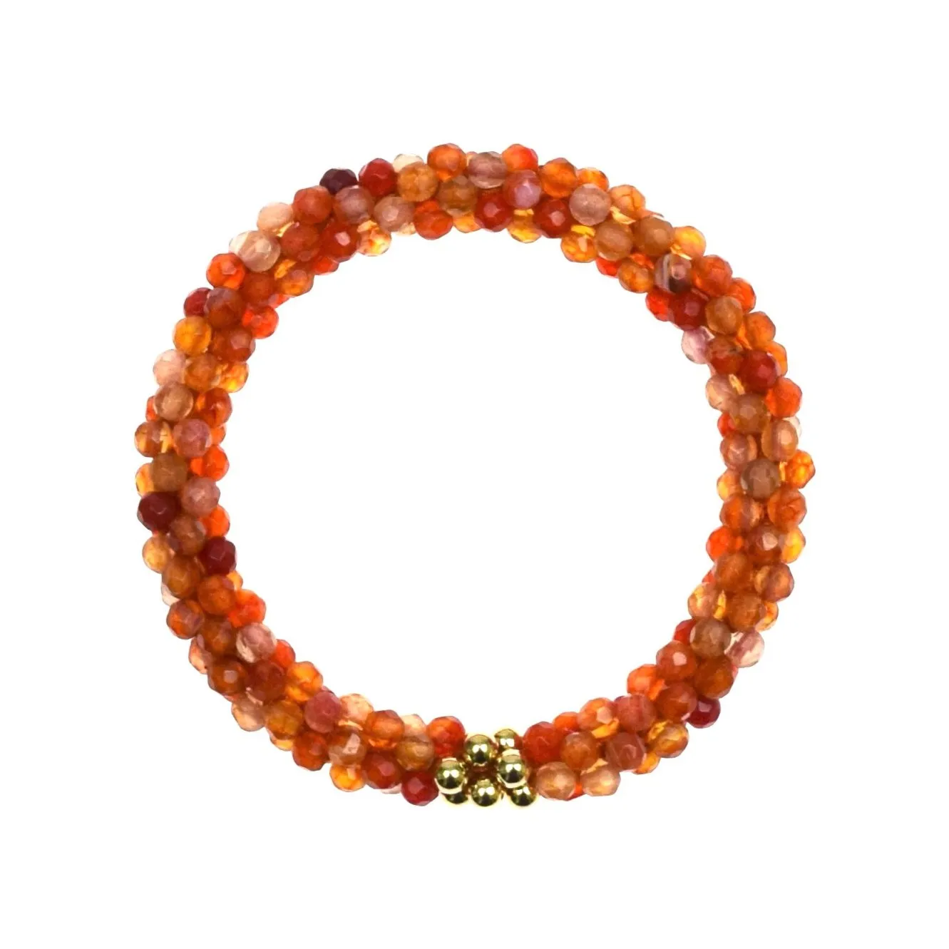 Beaded Gemstone Bracelet: #WearOrange