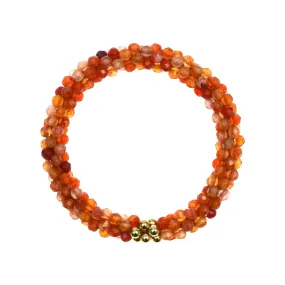 Beaded Gemstone Bracelet: #WearOrange