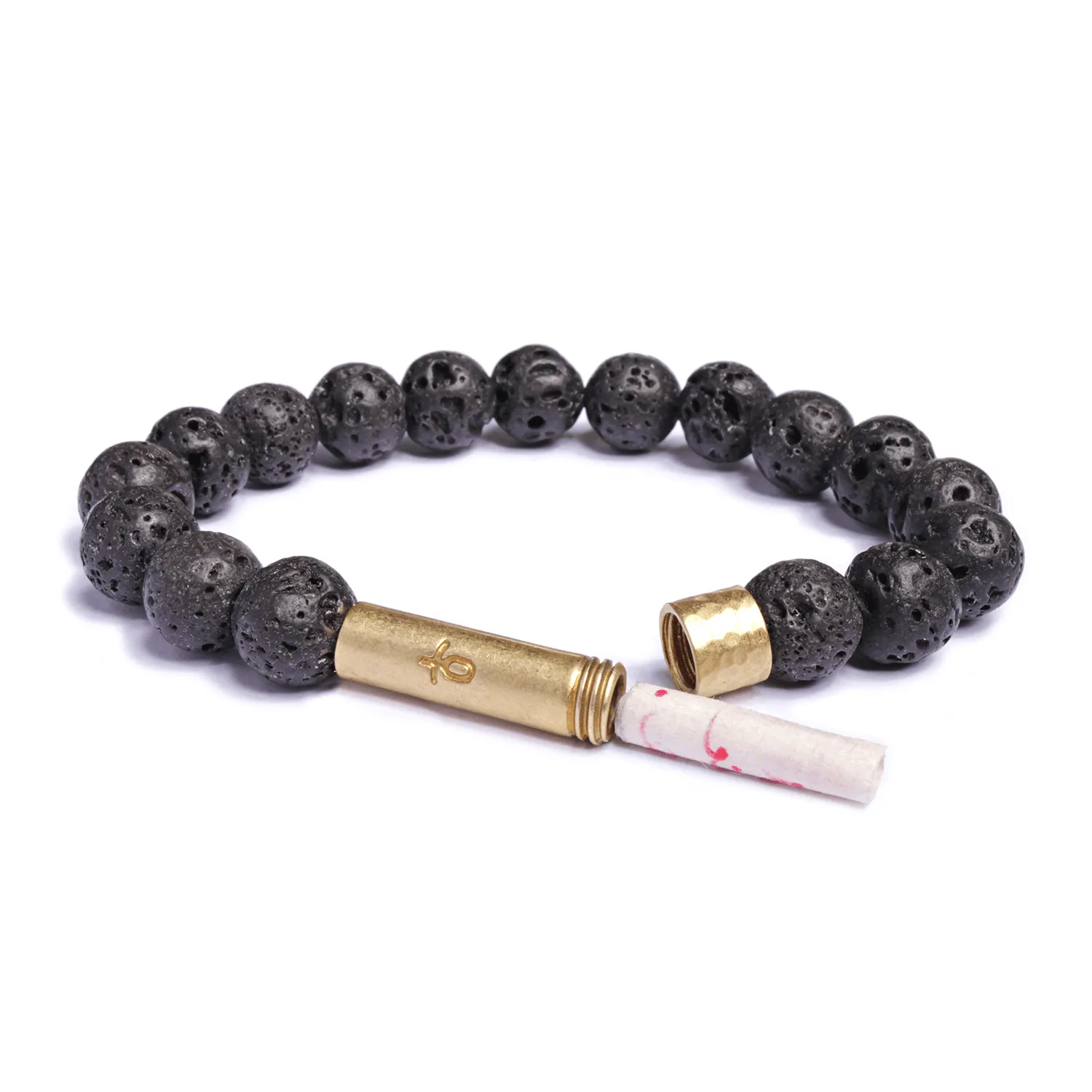 Black Lava Rock Intention Bracelet