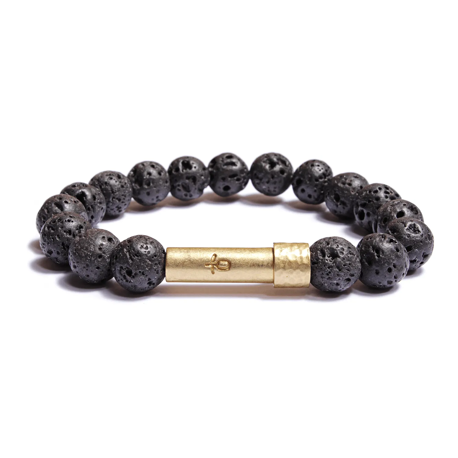 Black Lava Rock Intention Bracelet