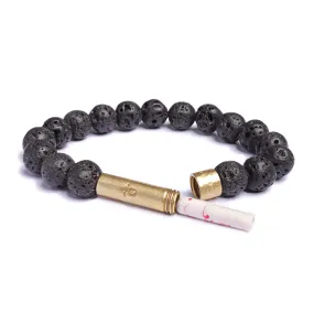 Black Lava Rock Intention Bracelet