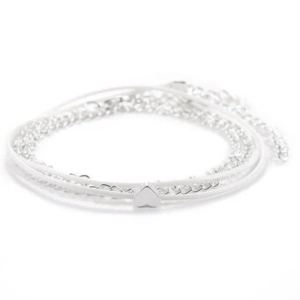 Bohemian Silver Color Anklet Bracelet