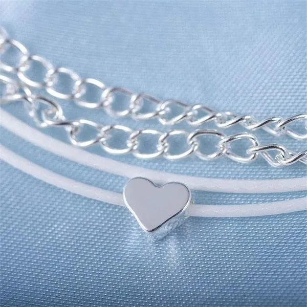 Bohemian Silver Color Anklet Bracelet