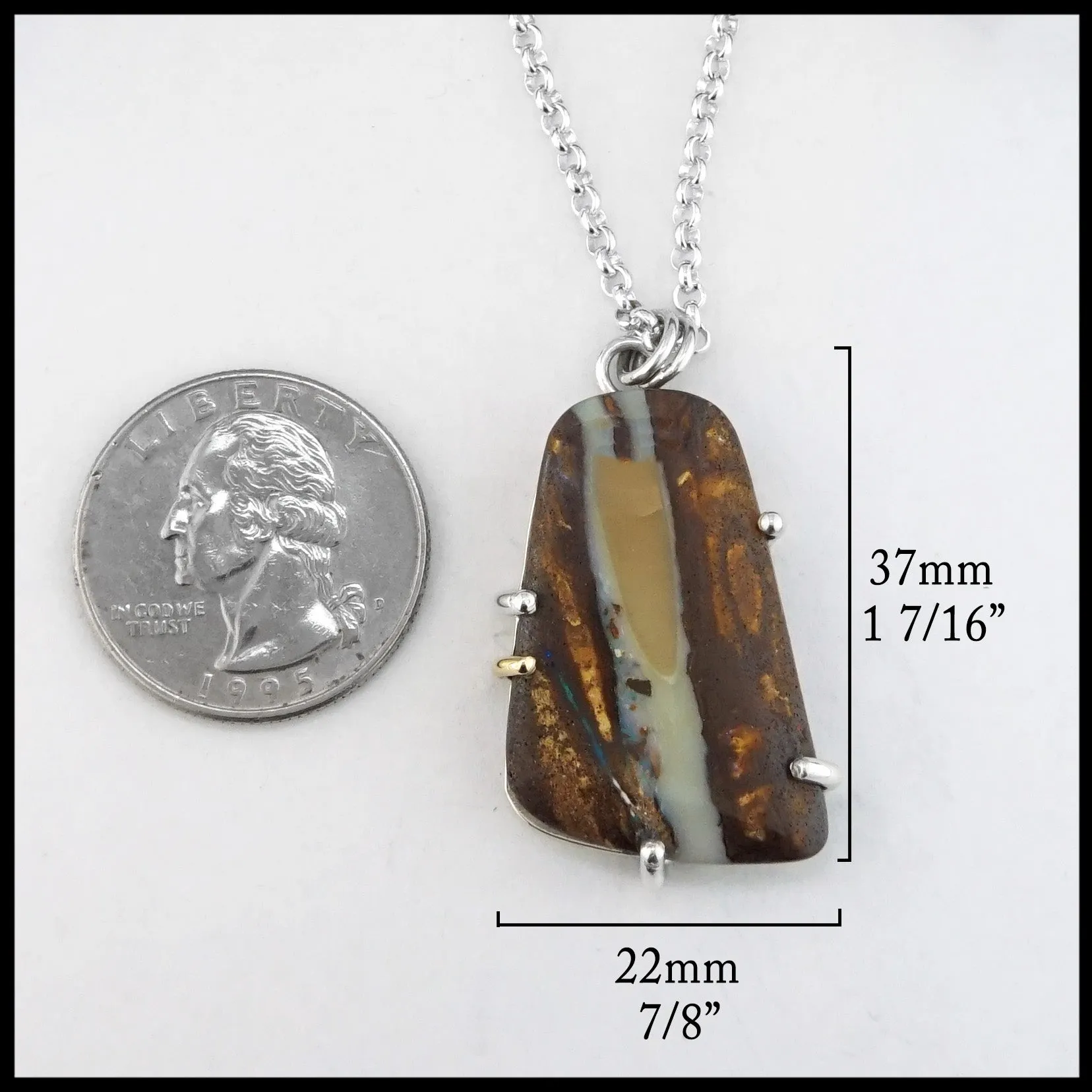 Boulder Opal Pendant