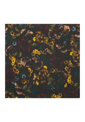 Bouquet Silk Printed Scarf