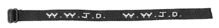 Bracelet-Wwjd-Woven-Black (Pack of 25