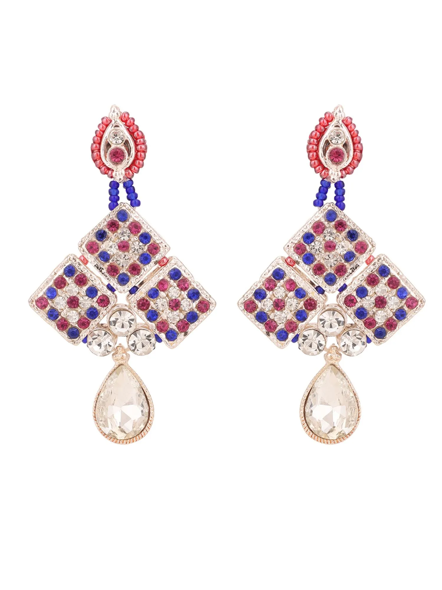 Brass Multi-Color Jewelry Set - A Symphony Of Elegance - Anikas Creation
