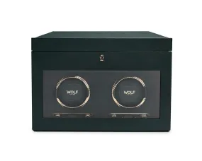 British Racing Green Double Watch Winder