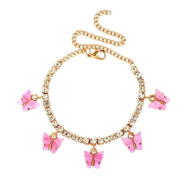 Butterfly Anklet Foot Chain Jewelry for Women Anklet