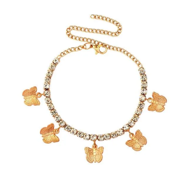Butterfly Anklet Foot Chain Jewelry for Women Anklet