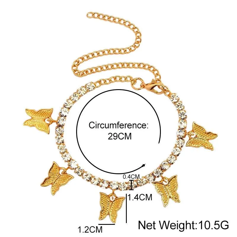 Butterfly Anklet Foot Chain Jewelry for Women Anklet