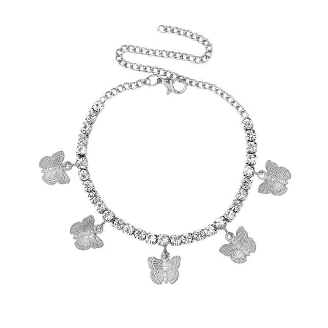 Butterfly Anklet Foot Chain Jewelry for Women Anklet